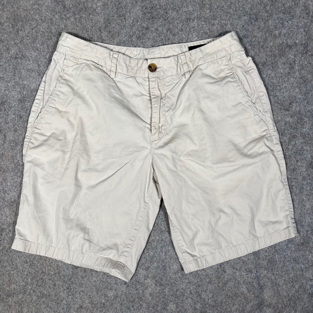 Bonobos Chino Shorts Mens 30 Beige 9 Inch Inseam Stretch Twill Casual Preppy